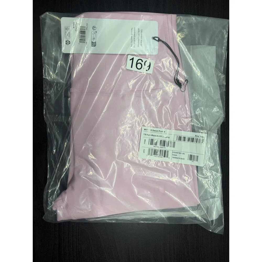 Alo Yoga 7/8 High-Waist Airlift Legging Sweet Pink W5766R Womens Medium NWT